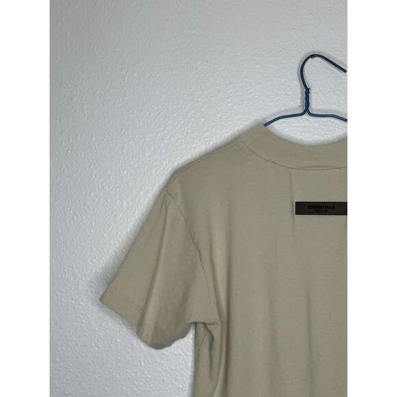 Fear Of God Essentials Short Sleeve T-Shirt Women’s Medium Beige Tan Embroidered - Picture 7 of 16